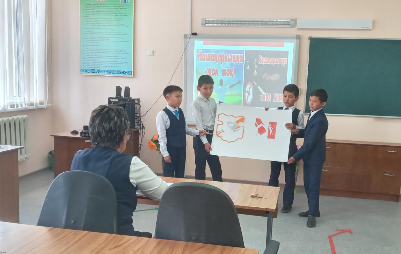 «Біз нашақорлыққа қарсымыз!» атты плакат байқауы